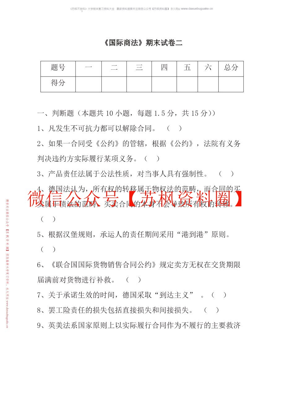 国际商法